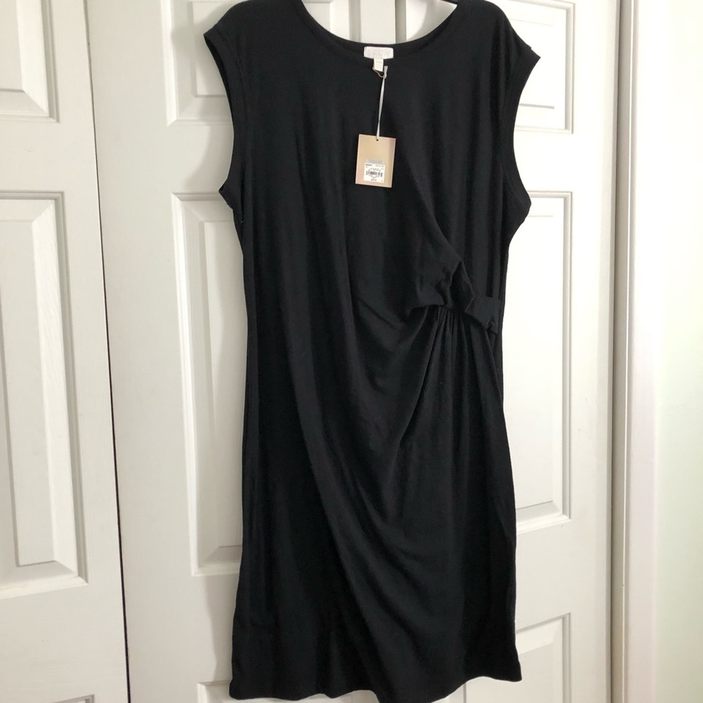 NWT aglow black stretch maternity dress